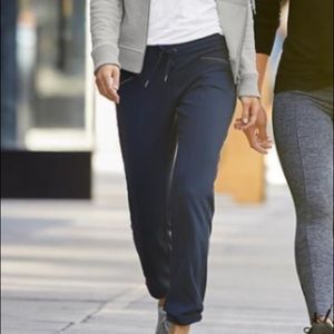 Athleta navy blue jogger sweatpants small VGUC